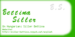 bettina siller business card